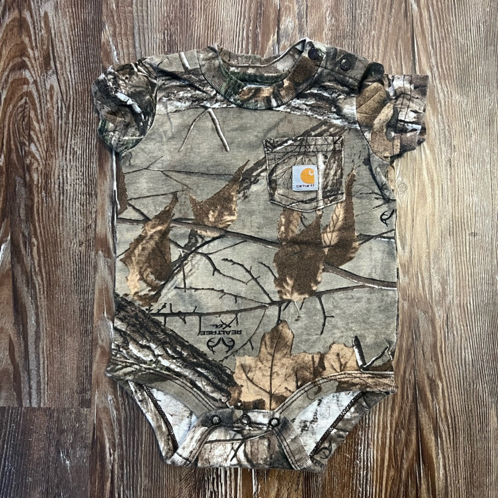 Carhartt Realtree Camo Infant Pocket Bodysuit